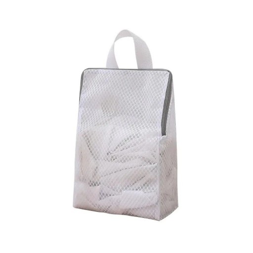 Sac de rufe îmbunătățit 30x20x8 cm, plasă fină, reutilizabil, pentru șosete, lenjerie intimă, sutiene și depozitare