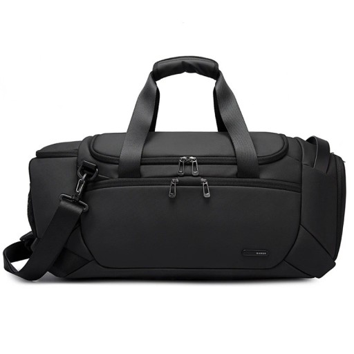 Sac de sport de voyage pour homme 53 x 22 x 25 cm Spacieux et résistant Matériau imperméable Bandoulière Sac pour le week-end Entraînement de fitness Voyage