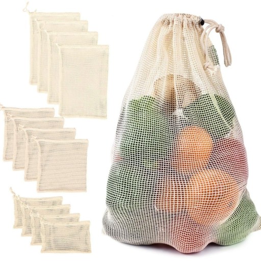 Sac en coton pour fruits et légumes