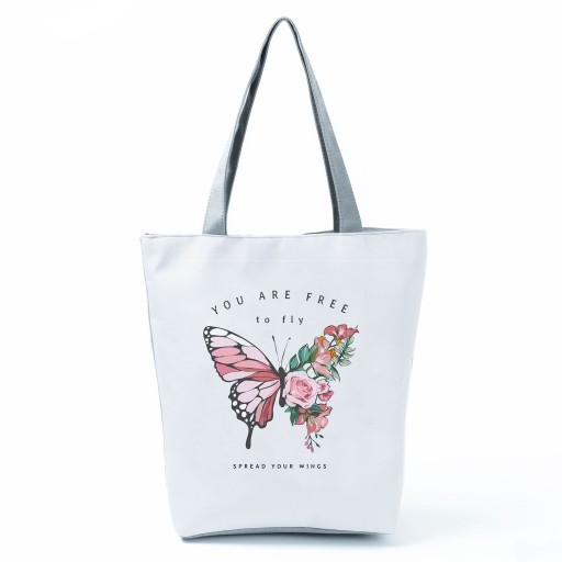Sac en toile pour femme papillon