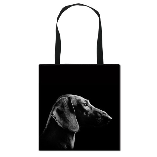 Sac en toile pour femme teckel