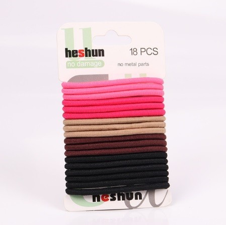 Sachet de fines élastiques à cheveux - 18 pcs