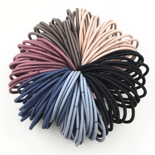 Sachet de fines élastiques à cheveux
