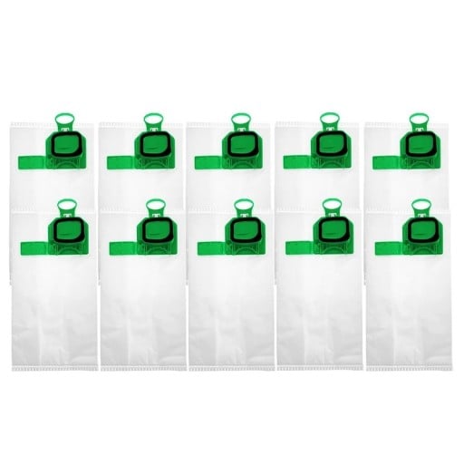 Sacii de praf pentru aspirator 10 buc 28,5 x 14,8 cm Țesătură Sacii de schimb compatibili cu Vorwerk VK140 VK150 FP140 Bo Speed Kobold Material