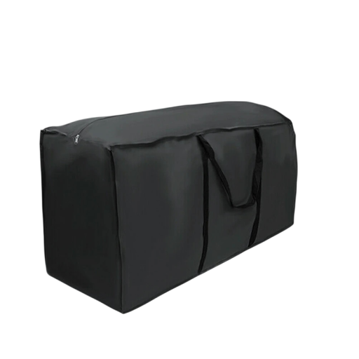 Saco de armazenamento para móveis à prova de água 122x39x55 cm tecido oxford preto capa de proteção com fecho e alças para armazenamento
