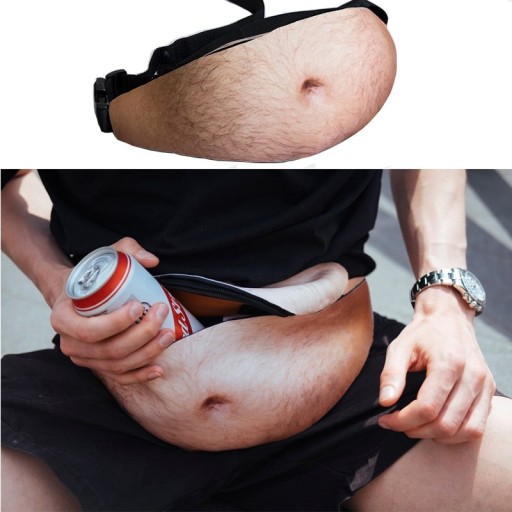 Saco de cintura com estampa engraçada