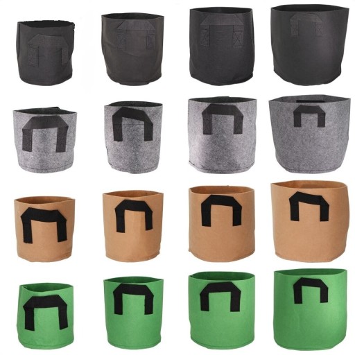 Saco de cultivo para jardim com alças