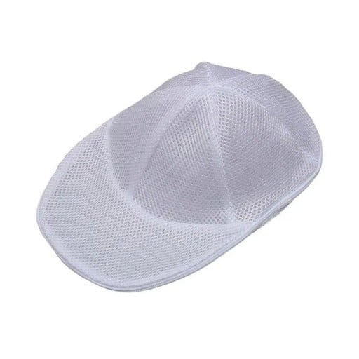 Saco de lavar em rede para chapéus e roupa delicada Saco com fecho para máquina de lavar Organizador de proteção anti-deformação para chapéus