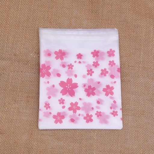 Saco de presente com flores 50 unids