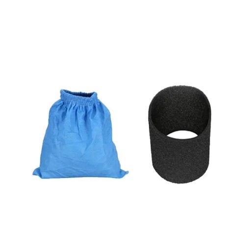 Saco filtrante e filtro de espuma para aspiradores Karcher WD1 WD2 WD3 MV1 NT Saco azul substituto e filtro de espuma lavável para aspiração a seco
