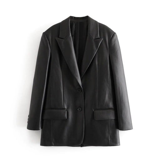Sacou de piele pentru femei P1353