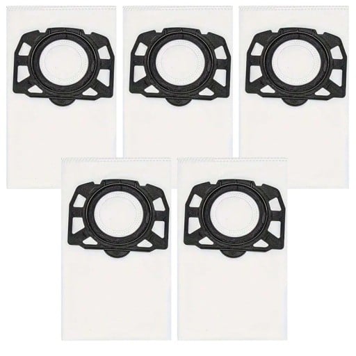 Sacs à poussière pour aspirateur Kärcher 5 pcs 52 × 38 cm Sacs de remplacement pour modèles WD2 Plus WD3 SE4002 KFI 357 KA 40 2.863-314.0 Filtration