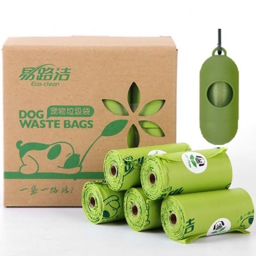 Sacs écologiques pour excréments de chien avec étui C815