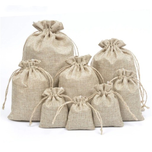 Sacs en jute cadeaux 50 pièces