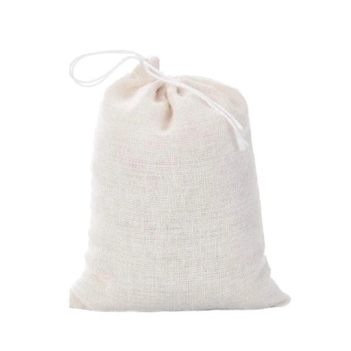 Săculeți din bumbac cu șnur de strângere 10x12 cm 10 buc săculeți din bumbac bej pentru cadouri, bijuterii și mărunțișuri de depozitare
