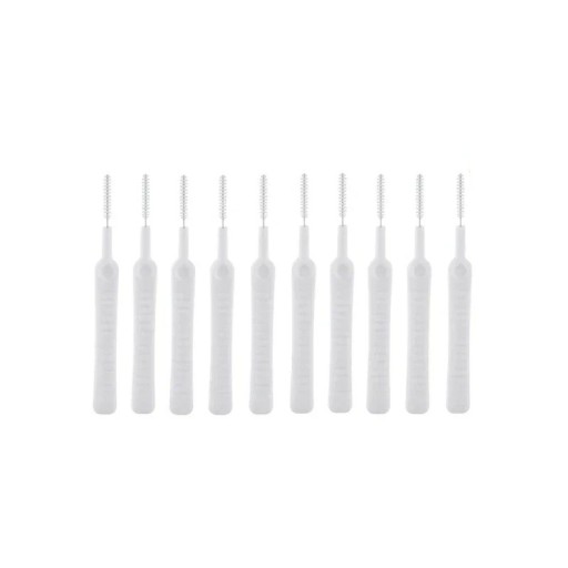 Sada 10ks mini čisticí kartáč 6x0,5 cm Nylonový kartáč na sprchu klávesnici telefon Otvory proti ucpávání Polypropylen plast nástroj