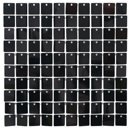 Sada 18 ks černých třpytivých flitrových nástěnných panelů 30x30 cm Dekorativní pozadí 90x180 cm pro svatby narozeniny večírky a vánoční výzdobu