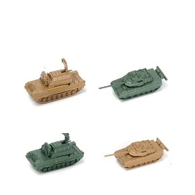 Sada 4 ks modelov vojenskej techniky HQ-17 a 15 mierka 1:144 z ABS plastu zberateľské modely na dekoráciu do vitríny aj pre modelárov