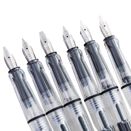 Sada 6 ks kaligrafických plnicích per různé velikosti hrotů 0,7–2,9 mm inkoustová pera pro gotické písmo ruční psaní
