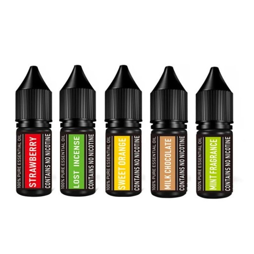 Sada aromat do pistole na bubliny pro koktejly 5 příchutí esenciální oleje pro ovonění bublin ve sklenicích a nápojích