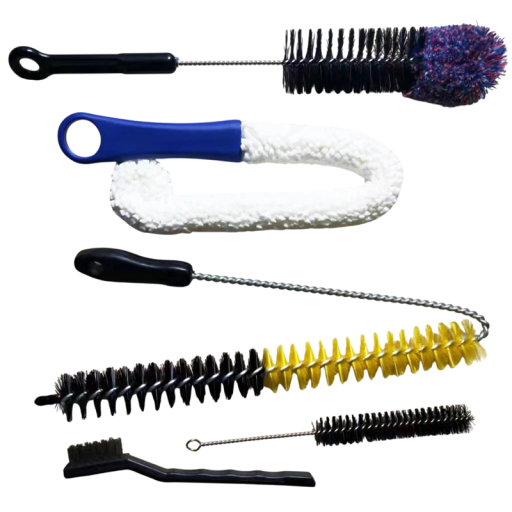 Sada kartáčov na čistenie vodnej fajky LOMINT 5 ks rôznych veľkostí 17 20 32 43 a 60 cm Na čistenie baňky, šachty a hadice shisha hookah
