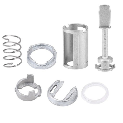 Sada na opravu zámku dveří auta 7 ks kovová 3B0 837 167/168 pro přední levé i pravé dveře VW Passat Seat Leon Toledo Arosa Lupo