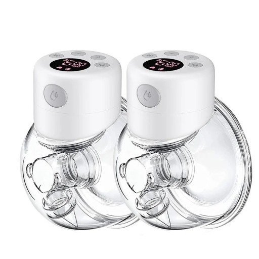 Sada nositelných odsávaček mateřského mléka kompaktní design 27 mm silikon transparentní provedení pro každodenní kojení