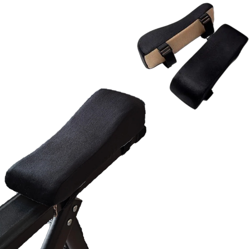 Sada penových lakťových opierok na stoličku 2 ks ergonomické podložky 25 × 8 × 6 cm pre pohodlnú oporu rúk