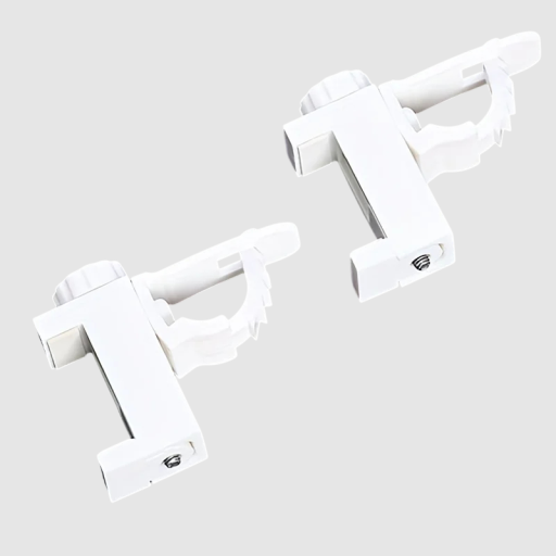 Sada prostorově úsporných držáků na záclonové tyče 6,5x5x1,5 cm 2 ks nástěnné úchyty pro garnýže a záclony