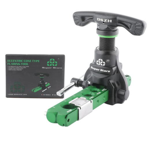 Sada rozšiřovače trubek ST-806A ruční kuželový nástroj pro měděné trubky hliníková slitina zeleno černá pro instalatérství