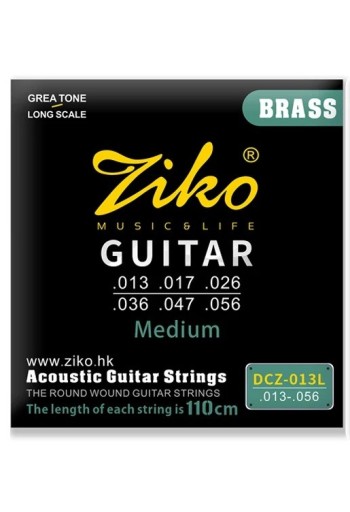 Sada strun pro akustickou kytaru DCZ-013L Šestihranné jádro z uhlíkové oceli Jasný a vyvážený tón Dlouhá životnost Stabilní ladění Odolnost vůči korozi