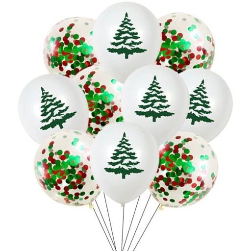 Sada vánočních balónků 10 ks