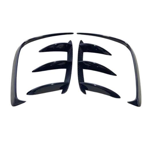 Sada zadních spoilerů nárazníku lesklý černý víceprvkové lamely dekorativní kryty karoserie pro úpravu vzhledu auta tuning