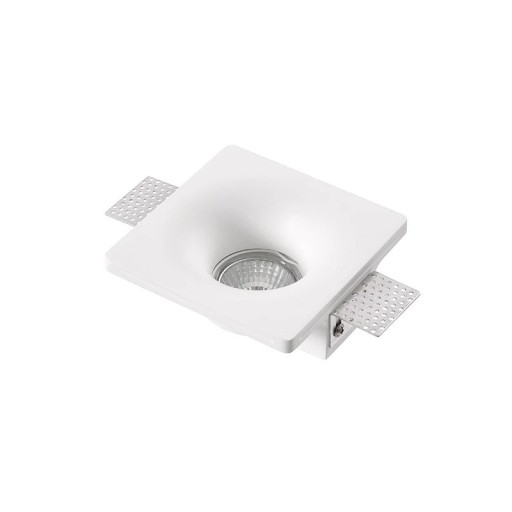 Sádrové podhľadové svietidlo nv1003 GU10 zapustené bezrámčekové 120x120mm neutrálné biele svetlo stropné osvetlenie