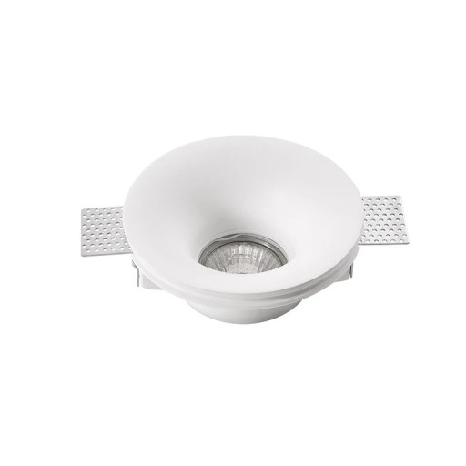 Sádrové podhľadové svietidlo nv1044a GU10 zapustené okrúhle φ130mm teplé biele svetlo stropné osvetlenie