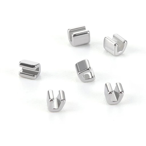 Sæt med 10 krimpningskroge med stop for tandregulering Ortodontiske låse til buer Tråde Tandlægeudstyr