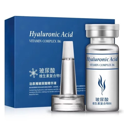 Sæt med 20 hyaluronsyrer, ansigtsserum, 5 ml, fugtgivende hudessens, opstrammende serum, dybdegående næring, tør og sensitiv hud