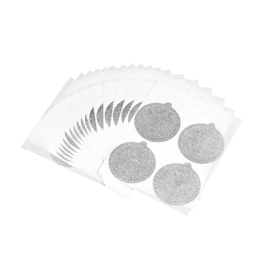 Sæt med 40 aluminiums låg til genanvendelige kapsler til Nespresso kaffemaskiner 37 mm Låg til malet kaffe Erstatningsfolie