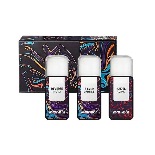 Sæt med feromonparfumer til mænd. Fast parfume til mænd, der tiltrækker det modsatte køn i et sæt med tre. Fast deodorant med feromoner.