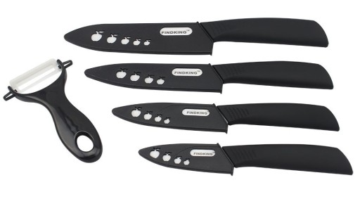 Sæt med professionelle knive med mærke