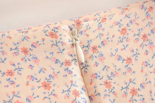 Saia floral feminina com forro