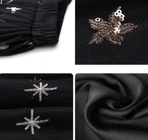 Saia longa de tule com estrelas