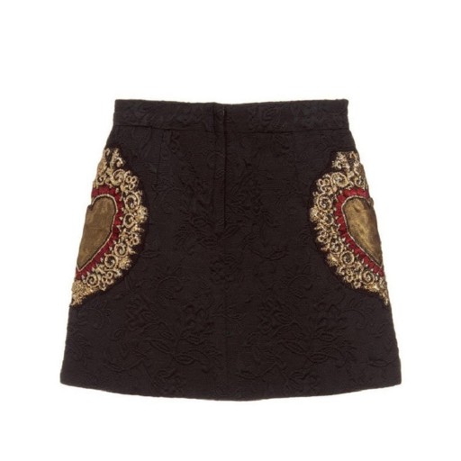 Saia mini feminina com bordado A1937