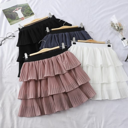 Saia mini feminina com volantes