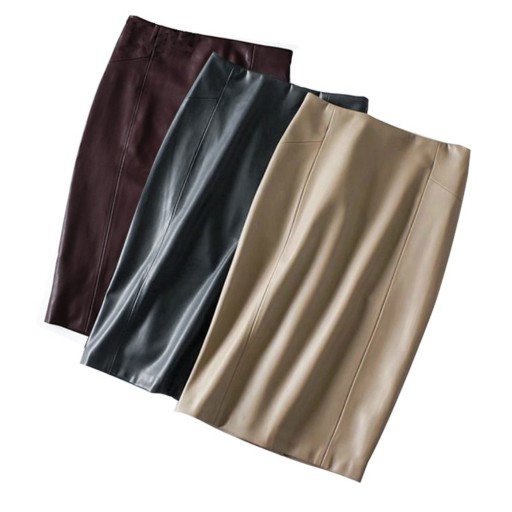 Saias de couro para senhora