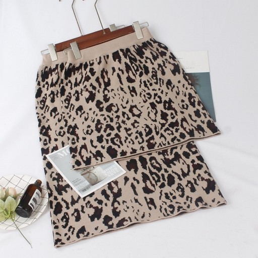 Saias femininas com padrão de leopardo A1143