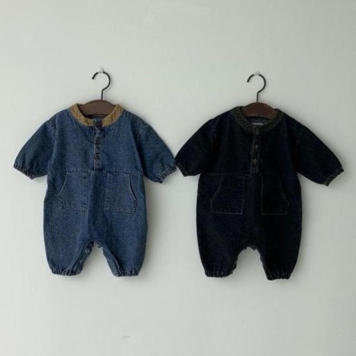 Salopette in denim per neonati T2643