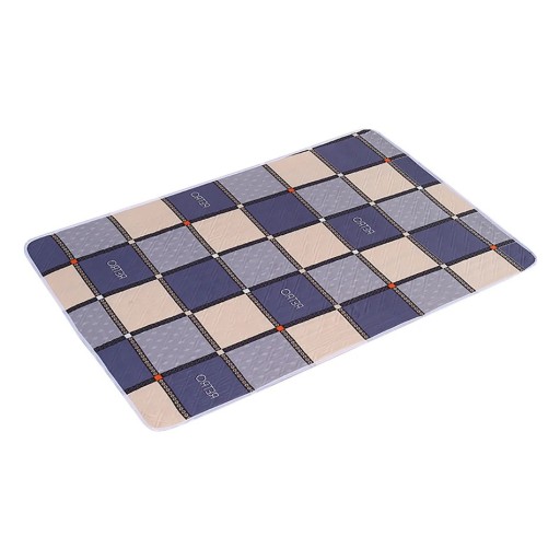 Saltea de schimbat scutece 80x120 cm, impermeabilă, lavabilă, cu 4 straturi, din bumbac organic, cuburi, protecție nocturnă pentru copii