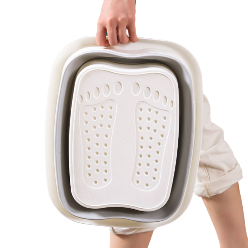 Sammenklappeligt fodmassagebadekar