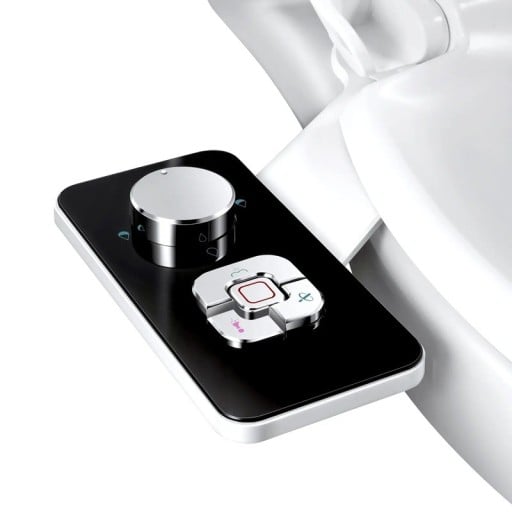 SAMODRA bidet neelectronic cu apă rece, reglare a presiunii, duză retractabilă auto-curățată, instalare ușoară pentru capacul WC